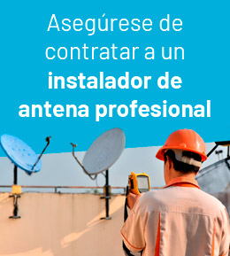 Instalador profesional para instalar antena