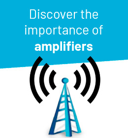 Amplifiers in large buildings