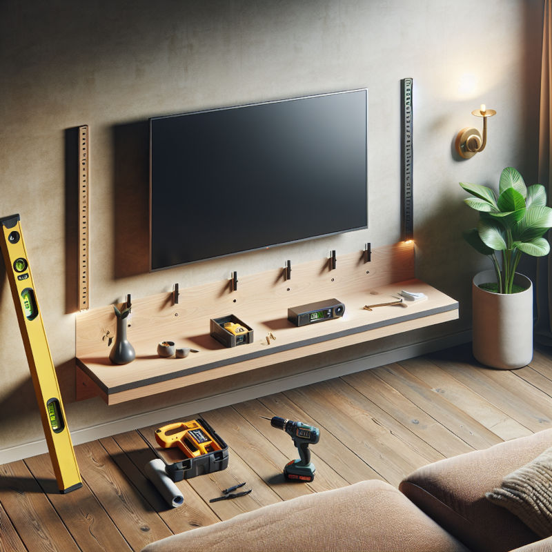 Wireless wall-mounted television